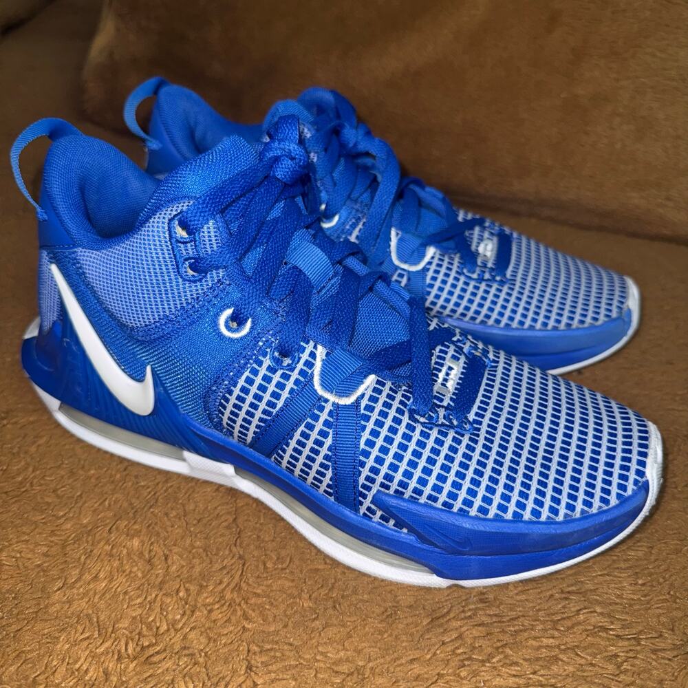 Nike LeBron Witness 7 TB Game Royal Blue White Basketball Shoes Men’s 8